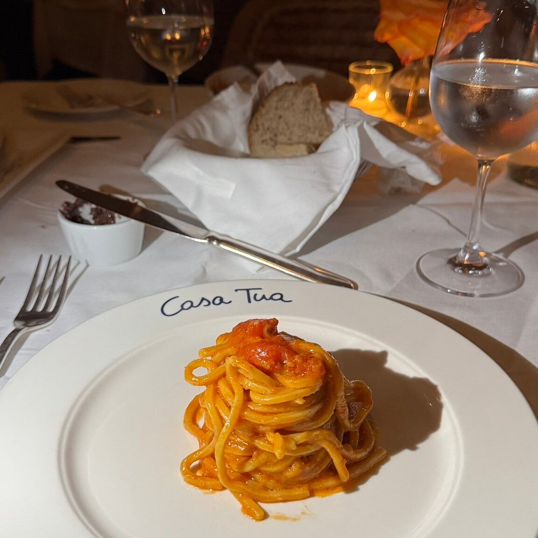 Casa Tua Miami Beach signature dishes Cacio E Pepe, Veal Milanese, Lobster Risotto.